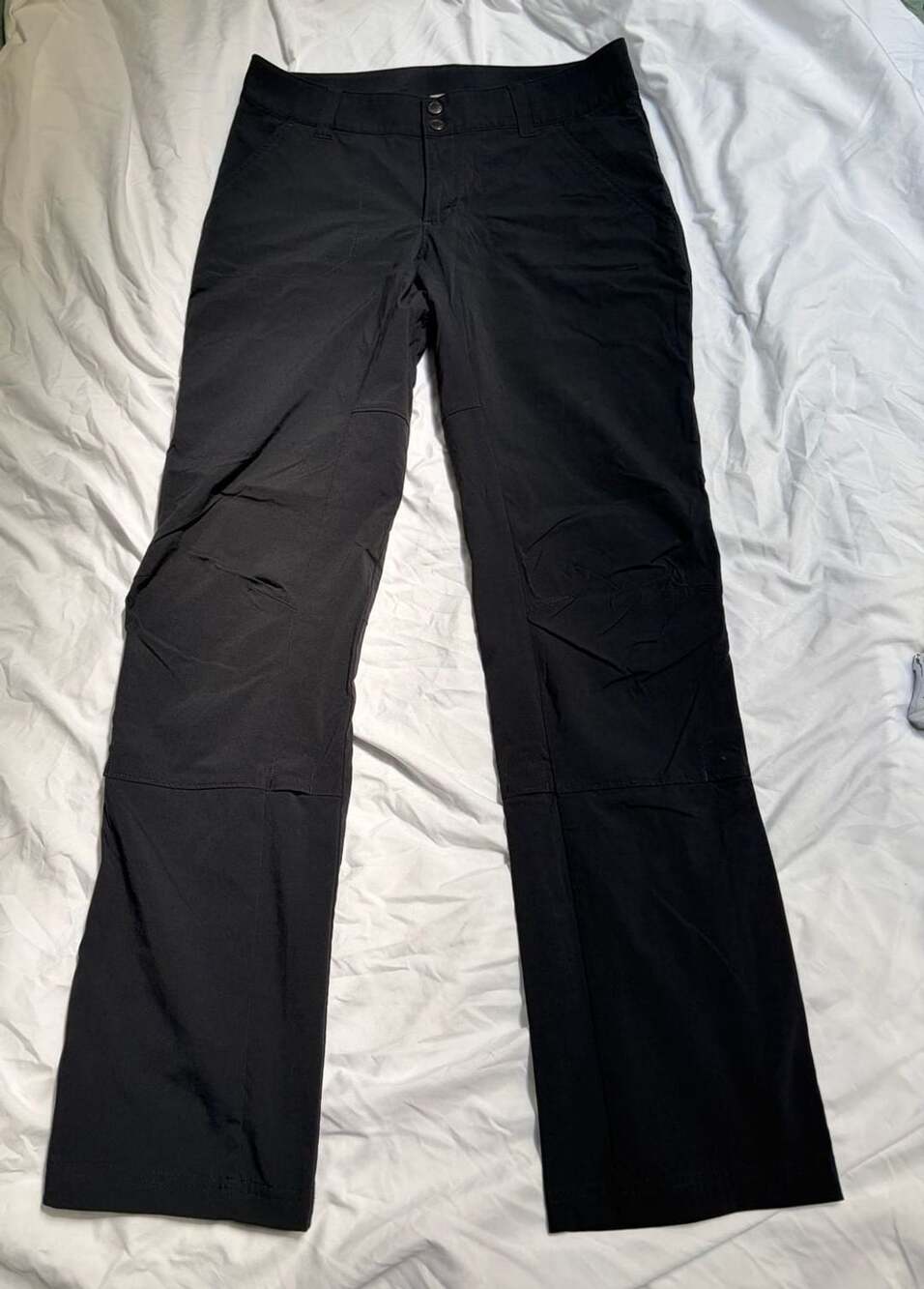 Columbia Anytime Outdoor Boot Cut Pants Size 8 Black Omni-Shield